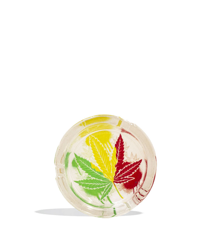 Glass Ashtray 6pk Single 2 Front View on White Background