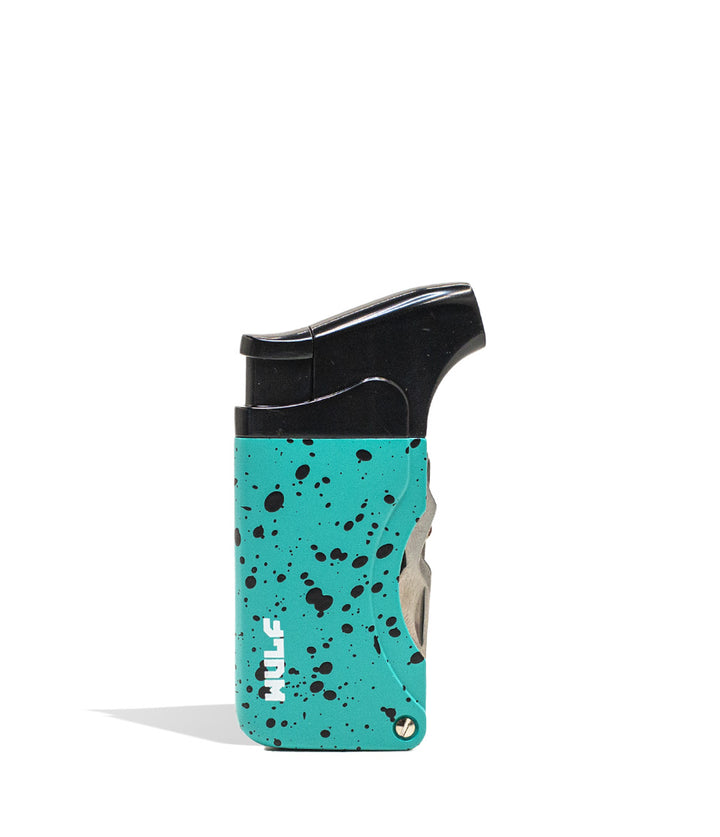 Teal Black Spatter Wulf Mods Omni Dab Tool Torch 18pk Front View on White Background