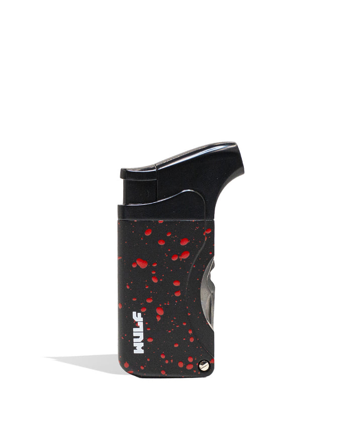 Black Red Spatter Wulf Mods Omni Dab Tool Torch 9pk Front View on White Background