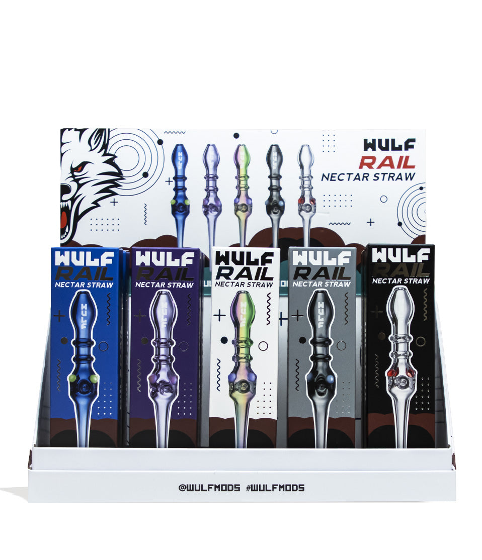 Wulf Mods Rail Nectar Straw 15pk Front View on White Background