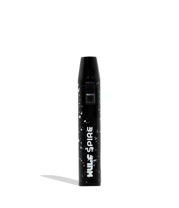 Black White Spatter Wulf Mods Spire Pen Torch 9pk Front View on White Background