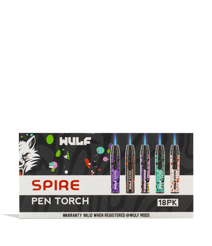 Wulf Mods Spire Pen Torch 18pk top packaging on white background