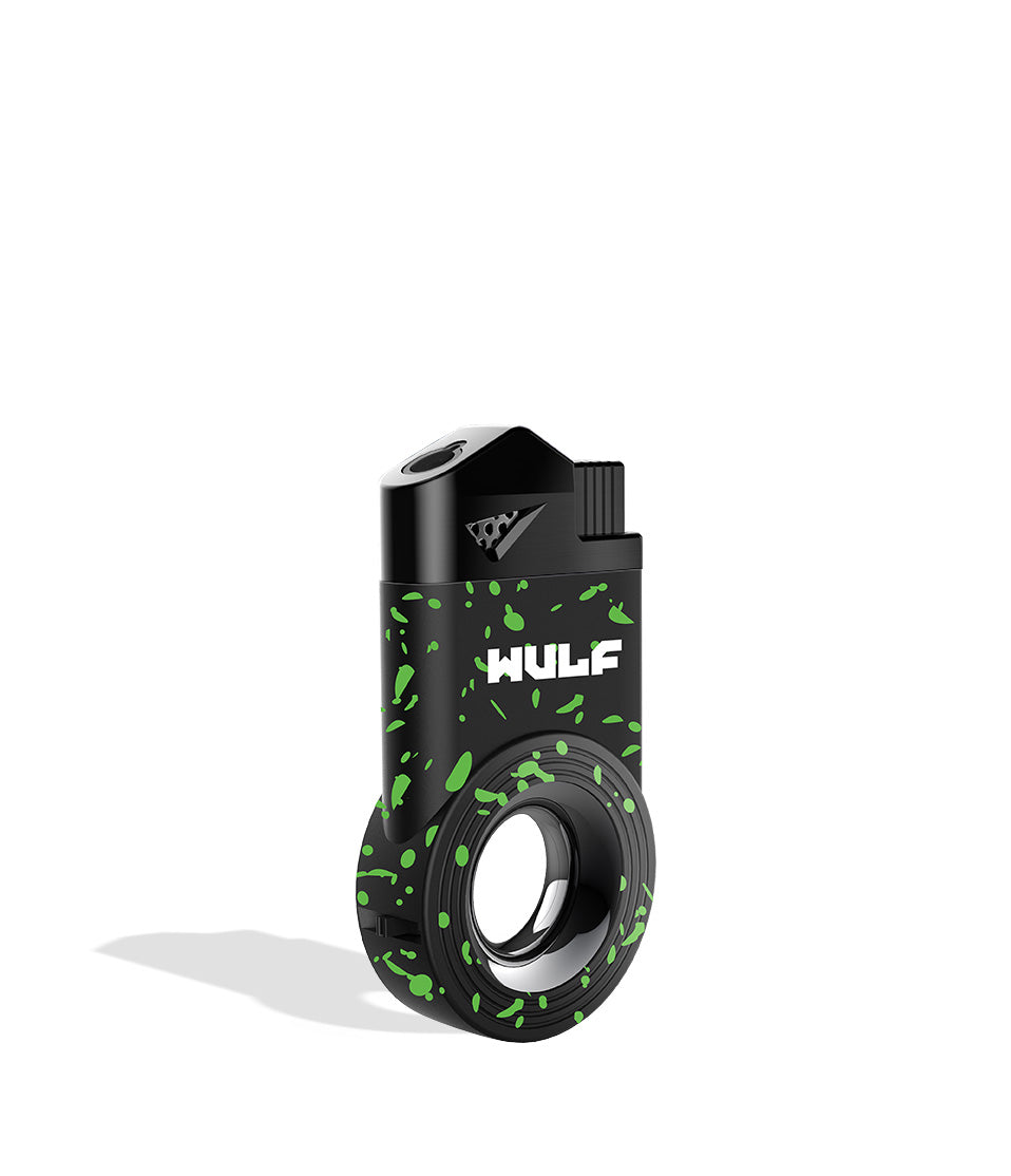 Black Green Spatter Wulf Mods Vert Inverted Torch 9pk on white background