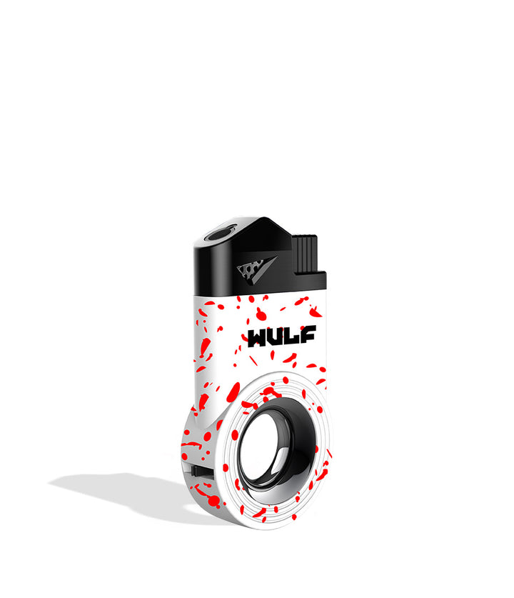 White Red Spatter Wulf Mods Vert Inverted Torch 9pk on white background