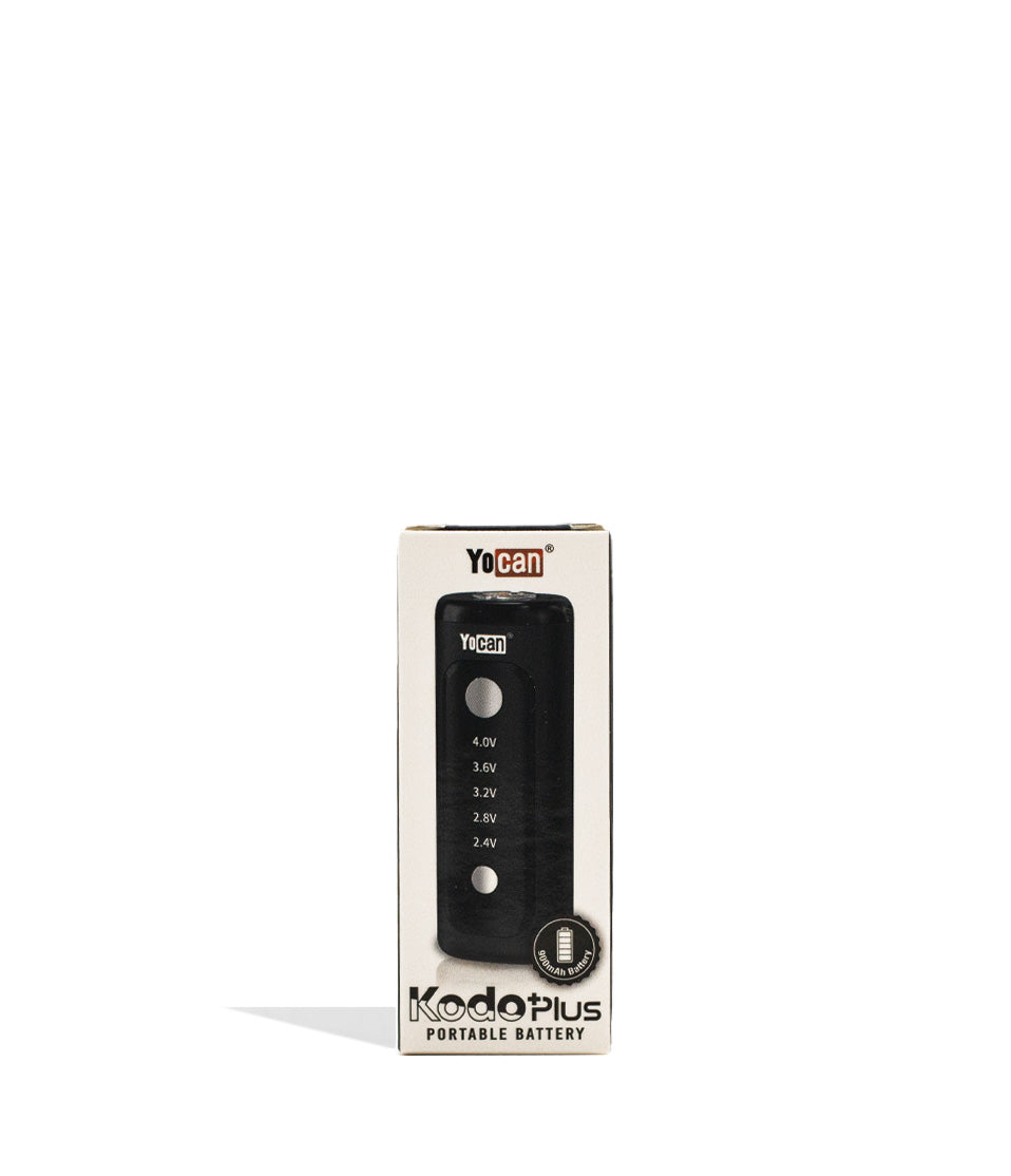 Black Yocan Kodo Plus Cartridge Battery 12pk Packaging Front View on White Background