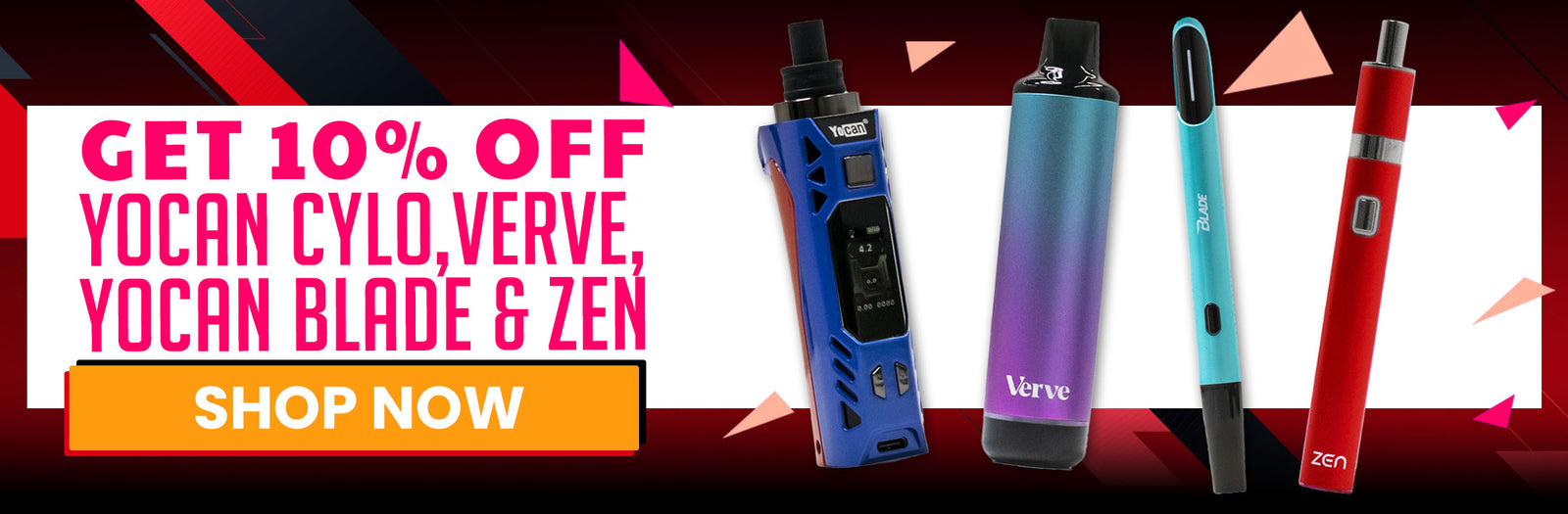 Black Friday Sale - Get 10% Off Yocan Cylo, Verve, Blade, and Zen on Got Vape Wholesale 