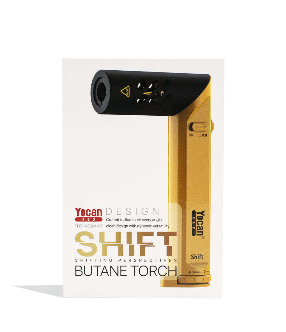 Yellow Yocan Red Series Shift Torch Packaging Front View on White Background