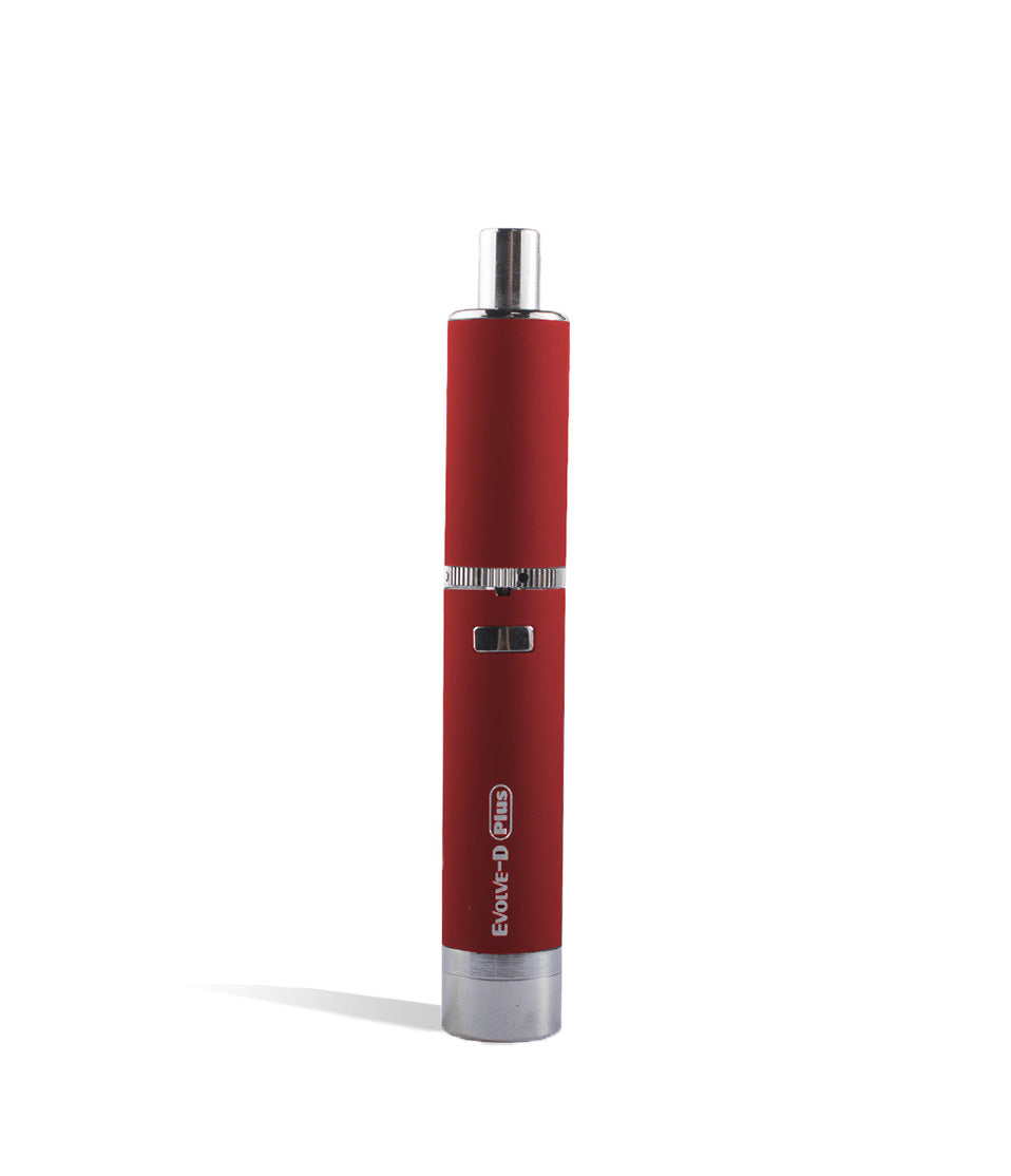 Red Yocan Evolve D Plus Dry Herb Vaporizer on white studio background