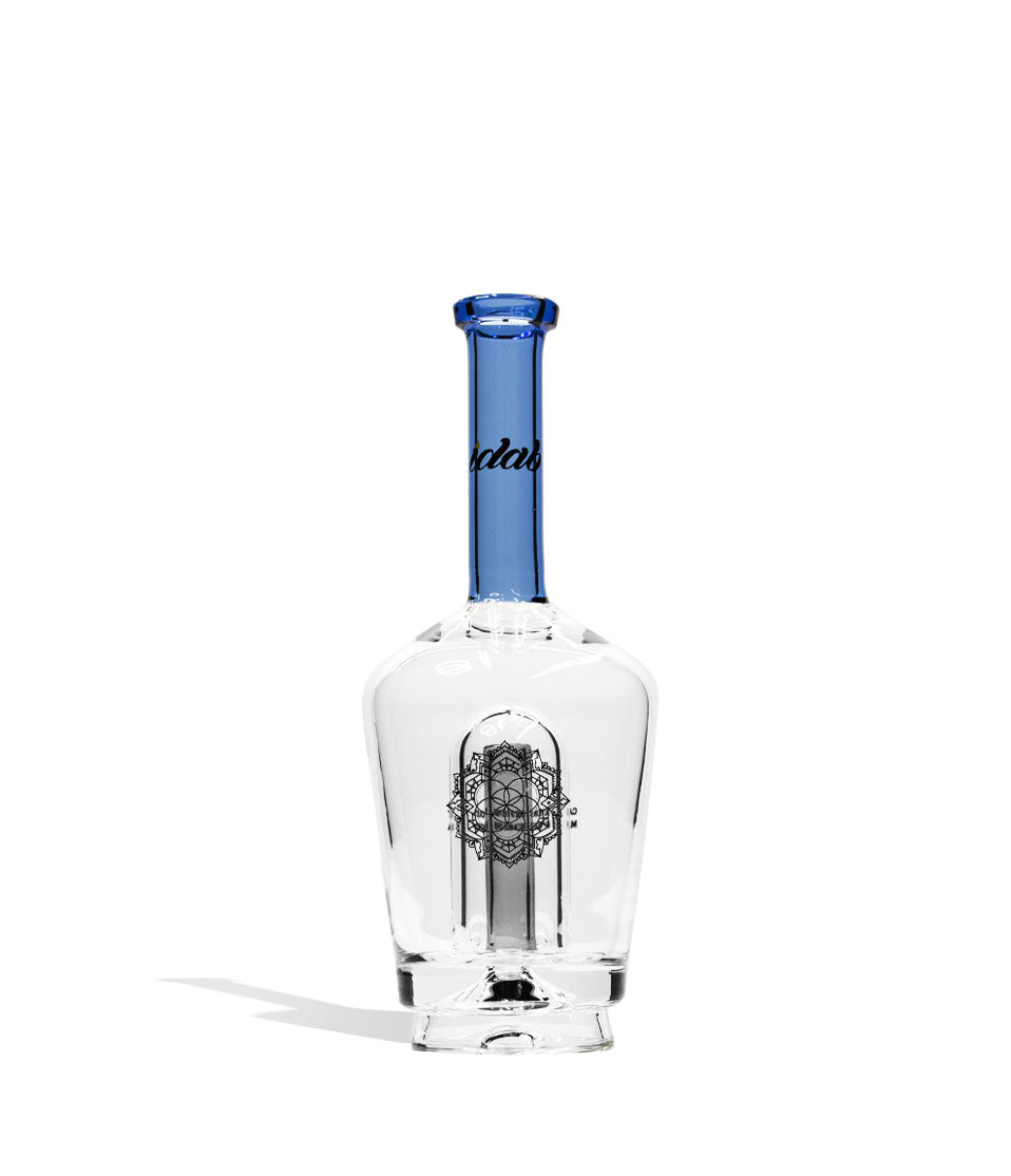 Dark Blue iDab Puffco Peak Transparent Glass Attachment Front View on White Background